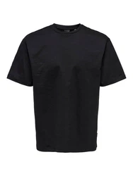 ONLY & SONS T-Shirt ONSFred Schwarz/Dunkelblau