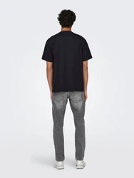 ONLY & SONS T-Shirt ONSFred Schwarz/Dunkelblau