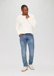 QS Rundhalspullover Casual Weiß/Khaki/Creme/Beige
