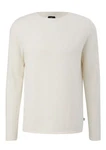 QS Rundhalspullover Casual Weiß/Khaki/Creme/Beige