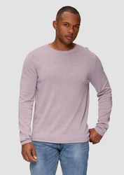 QS Rundhalspullover Casual flieder
