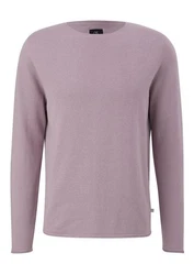 QS Rundhalspullover Casual flieder