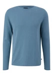 QS Rundhalspullover Casual Blau/Hellblau