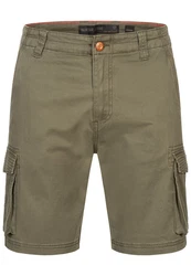 Indicode Cargoshorts INSolupe Dunkelgrün/Khaki