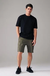 Next T-Shirt Oversized Fit T-Shirt Dunkelblau/Schwarz