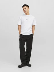 JACK & JONES T-Shirt JORVesterbro Weiß/Creme/Grau/Beige