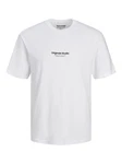 JACK & JONES T-Shirt JORVesterbro Weiß/Creme/Grau/Beige JACK & JONES T-Shirt JORVesterbro Weiß/Creme/Grau/Beige