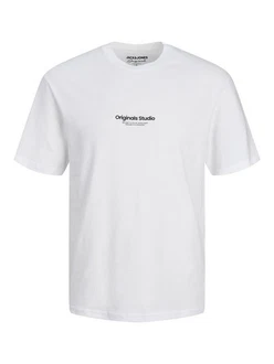 JACK & JONES T-Shirt JORVesterbro Weiß/Creme/Grau/Beige