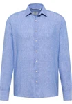 Eterna Langarmhemd MODERN FIT EASY IRON Hellblau/Blau