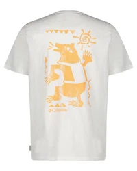 Columbia T-Shirt Herren EXPLORERS CANYON BACK Creme/Weiß/Khaki/Beige/Grau