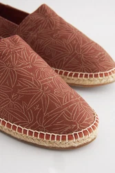 Next Espadrilles aus Jeansstoff (1-tlg) Braun/Rot/Orange