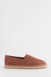 Next Espadrilles aus Jeansstoff (1-tlg) Braun/Rot/Orange