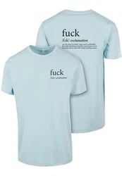 MisterTee T-Shirt FCK Tee Hellblau/Blau