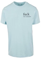 MisterTee T-Shirt FCK Tee Hellblau/Blau