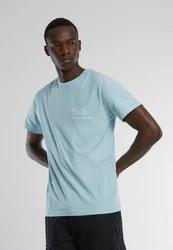 MisterTee T-Shirt FCK Tee Hellblau/Blau