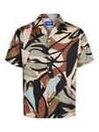 Jack & Jones JORSEQUOIA TENCEL AOP RESORT SHIRT Langarmhemd Beige/Blau/Mischfarben