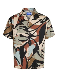 Jack & Jones JORSEQUOIA TENCEL AOP RESORT SHIRT Langarmhemd