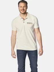 Jan Vanderstorm Poloshirt JAKOV Beige/Rot/Orange/Creme