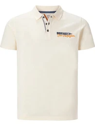 Poloshirt JAKOV mit Kontrast-Knopfleiste
