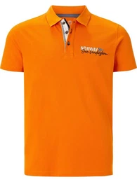 Poloshirt JAKOV mit Kontrast-Knopfleiste