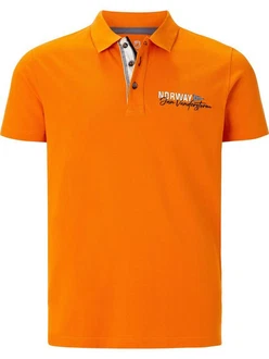 Jan Vanderstorm Poloshirt JAKOV Orange/Gelb