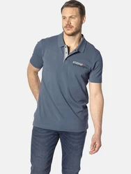 Jan Vanderstorm Poloshirt JAKOV Blau/Hellblau/Lila