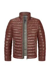 Milestone Jacke MSCortino Braun/Rot