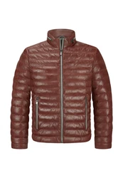 Milestone Jacke MSCortino Braun/Rot