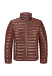 Milestone Jacke MSCortino Braun/Rot