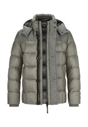Milestone Steppjacke MSTimber Dunkelgrün/Khaki/Beige/Braun/Grau