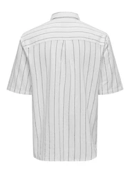 ONLY & SONS Kurzarmhemd Hemd mit Hemdkragen 7710 Weiß (7710)
