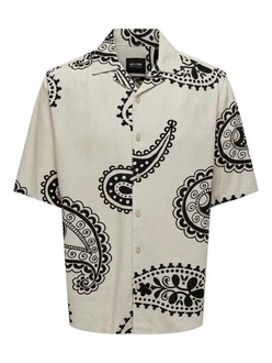 Only & Sons Hemd 'ONSAustin' mit Resort-Kragen (7729) Beige (7729)