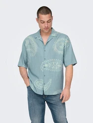 Only & Sons Hemd 'ONSAustin' mit Resort-Kragen (7729) Trkis (7729)