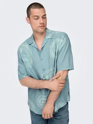 Only & Sons Hemd 'ONSAustin' mit Resort-Kragen (7729) Trkis (7729)