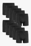 Next Boxershorts mit Eingriff (10-St) Schwarz/Dunkelgrau