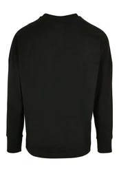 Merchcode Longsleeve Caution Hot Oversized Cut Schwarz/Beige/Braun/Dunkelbraun