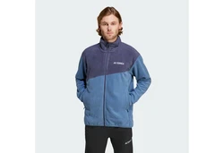 ADIDAS TERREX Funktionsfleecejacke Blau/Hellblau/Grau/Dunkelblau