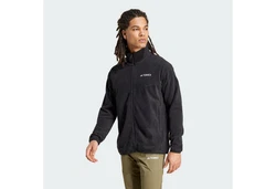 ADIDAS TERREX Funktionsfleecejacke Schwarz/Dunkelgrau/Rot/Dunkelblau