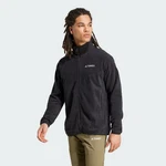 ADIDAS TERREX Funktionsfleecejacke Schwarz/Dunkelgrau/Rot/Dunkelblau