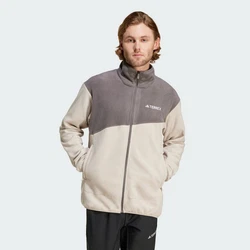 ADIDAS TERREX Funktionsfleecejacke Beige/Grau/Braun/Hellgrau/Khaki