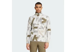 adidas TERREX Fleecejacke TERREX MULTI Dunkelgrün/Khaki/Beige/Weiß