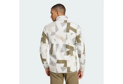 adidas TERREX Fleecejacke TERREX MULTI Dunkelgrün/Khaki/Beige/Weiß