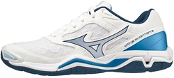 Mizuno WAVE PHANTOM 3(U) Indoorschuh Weiß/Dunkelblau/Blau