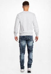 Cipo & Baxx Regular-fit-Jeans Cargo Hose BA-CD494 Blau