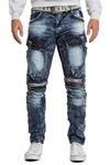 Cipo & Baxx Regular-fit-Jeans Cargo Hose BA-CD494 Blau