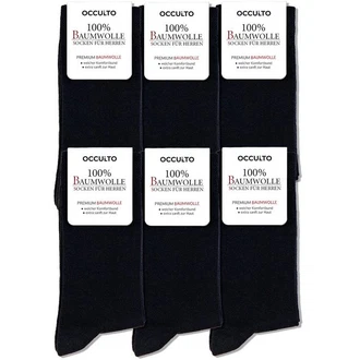 OCCULTO Businesssocken Modell Roland Schwarz/Weiß/Dunkelgrau/Dunkelblau