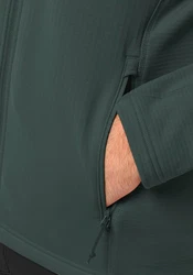 Jack Wolfskin Fleecejacke KOLBENBERG FZ Dunkelgrün/Grün