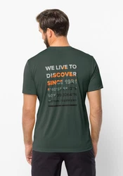 Jack Wolfskin T-Shirt HIKING S/S Grün/Dunkelgrün