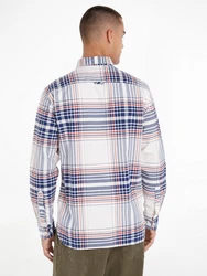 Tommy Hilfiger Langarmhemd Oxford Check RF Shirt wei/multi
