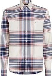 Tommy Hilfiger Langarmhemd Oxford Check RF Shirt wei/multi